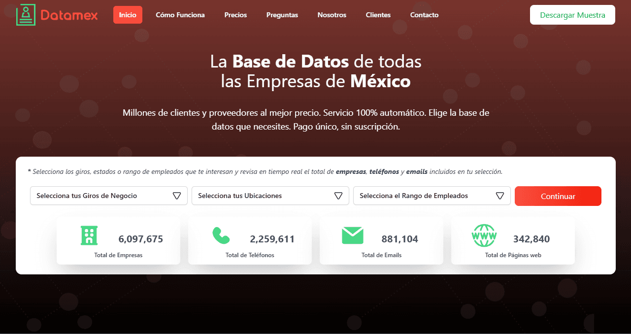 Datamex - The database of Mexican companies