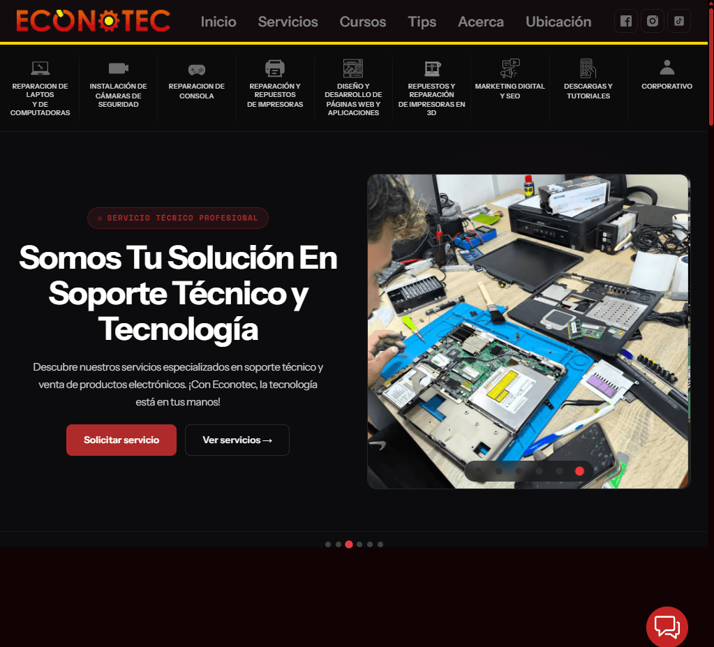 ECONOTEC-EC Services Website